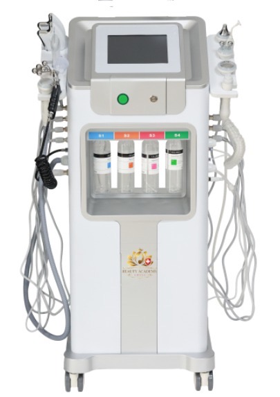 Professionelles HydraFacial Gerät 10 in 1 kaufen in der Schweiz. Aqua Peeling, Ultraschall, Lifting, Oxygen Spray & Anti-Aging Funktionen. Jetzt bei Beauty Academy Swiss bestellen.
